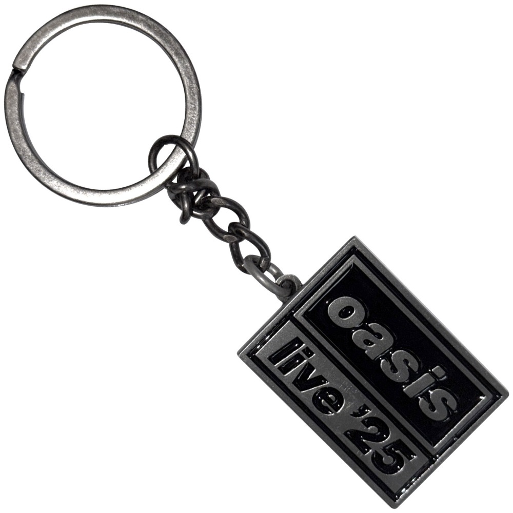 Oasis - Live '25 Logo Keychain - Silver coloured/Black